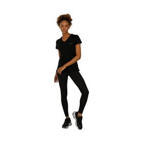 Lumberjack 101087037 Basic V Neck Siyah Kadın T-Shirt