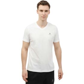 Lumberjack 101349575 Basic Erkek Beyaz V Yaka T-Shirt