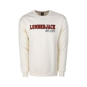 Lumberjack 101441605 Krem 3W Ml Uneg 16TY 505 3Pr Erkek Günlük Sweatshirt