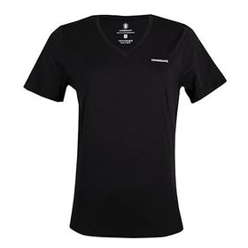 Lumberjack 101503849 Siyah 4M WB V NECK 11CT126 4FX Günlük Kadın T-Shirt