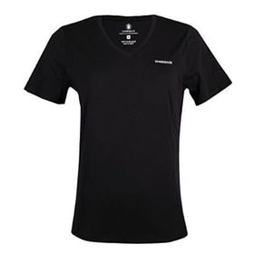 Lumberjack 101503849 Siyah 4M WB V NECK 11CT126 4FX Günlük Kadın T-Shirt