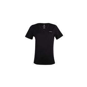 Lumberjack 101503849 Siyah 4M WB V NECK 11CT126 4FX Günlük Kadın T-Shirt