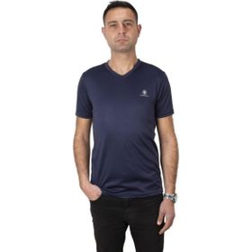 Lumberjack 101939405 CT104 MB PES 5FX V Yaka Lacivert Erkek Tişört