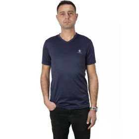 Lumberjack 101939405 CT104 MB PES 5FX V Yaka Lacivert Erkek Tişört