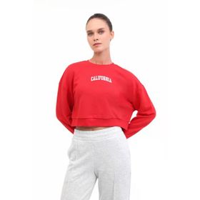 Lumberjack 102021464 WL 16 Kutan BTS799 5PR Kırmızı Kadın Sweatshirt