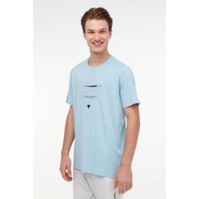 Lumberjack 11C-ELG22001 ML CRIS 4FX Mavi Kısa Kollu Erkek T-Shirt
