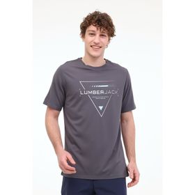 Lumberjack 11C-ELG22001 ML CRIS 5FX Gri Kısa Kollu Erkek T-Shirt