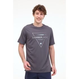 Lumberjack 11C-ELG22001 ML CRIS 5FX Gri Kısa Kollu Erkek T-Shirt