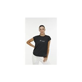 Lumberjack 11CT1092 WL BLAIR 4FX Siyah Kadın Kısa Kol T-Shirt
