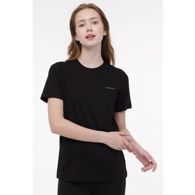 Lumberjack 11CT122 C Neck Siyah Kadın T-shirt