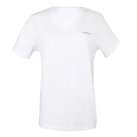 Lumberjack 11CT126 4 FX WB V Neck Beyaz Kadın T-shirt