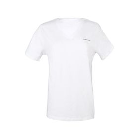 Lumberjack 11CT126 4 FX WB V Neck Beyaz Kadın T-shirt