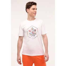 Lumberjack 11ID343 4FX ML Owen Beyaz Erkek T-shirt