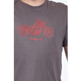 Lumberjack 2S11URBNG20233FX Bisiklet Yaka Duman Gri Erkek Pamuk T-Shirt