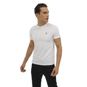 Lumberjack 3M M-CT102 BSC C NK 3FX Beyaz Erkek T-shirt