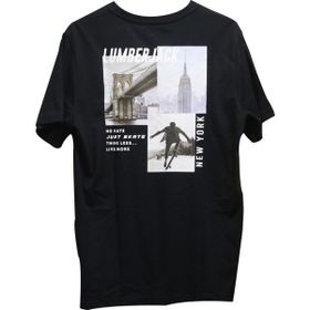 Lumberjack 3M ML NEW YORK 11OTBL01 3FX Siyah Erkek T-shirt