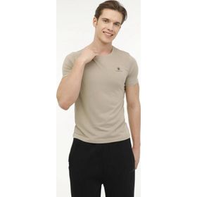 Lumberjack 4M MB Modal SB203 4FX Bej Bej Kısa Kol Erkek T-shirt