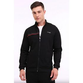 Lumberjack 4WML RENATO 18ITL1013 4PR Siyah Erkek Eşofman Üstü