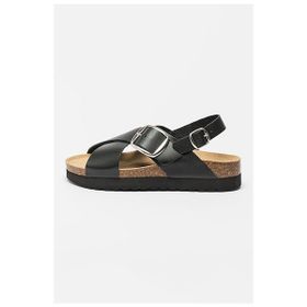 Lumberjack Crossed Bands Kadın Siyah Sandalet