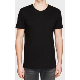 Lumberjack Ct102 Düz Siyah Bisiklet Yaka Erkek T-Shirt