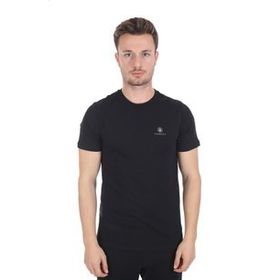 Lumberjack Ct102 Düz Siyah Bisiklet Yaka Erkek T-Shirt