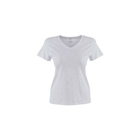 Lumberjack Ct132 Basıc Modal V Neck Beyaz Kadın T-Shirt