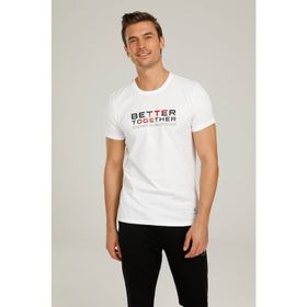 Lumberjack CT778 Beyaz Erkek Kısa Kol T-Shirt
