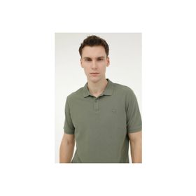 Lumberjack CT953 Haki Basic Polo Yaka Erkek T-Shirt