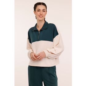 Lumberjack L101894097 16KT02 WL CADYNA 4PR Yeşil Kadın Sweatshirt