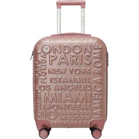 Lumberjack Lugano-K ABS 5FX Pembe Unisex Küçük Boy Valiz