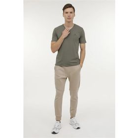 Lumberjack M-CT106 BSC V NK T-SH 4FX Haki Erkek T-shirt