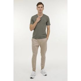 Lumberjack M-CT106 BSC V NK T-SH 4FX Haki Erkek T-shirt