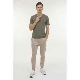 Lumberjack M-CT106 BSC V NK T-SH 4FX Haki Erkek T-shirt