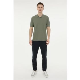 Lumberjack M-CT953 Basic PT-SH 4FX Haki Erkek Polo T-shirt