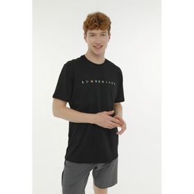 Lumberjack ML Mesus 11URBNG2022 4FX Siyah Erkek T-shirt