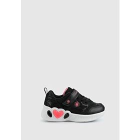 Lumberjack Princess Siyah Deri Kız Çocuk Sneaker