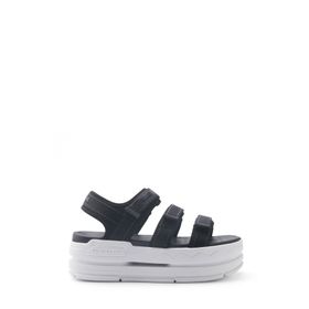 Lumberjack Print 5FX Siyah Kadın Dolgu Topuk Sandalet