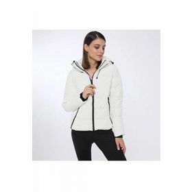 Lumberjack SN31 Apreski Coat Beyaz Kadın Kısa Mont
