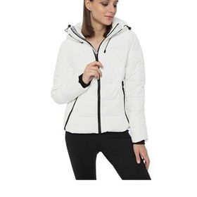 Lumberjack SN31 Apreski Coat Beyaz Kadın Kısa Mont