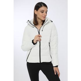 Lumberjack SN31 Apreski Coat Beyaz Kadın Kısa Mont