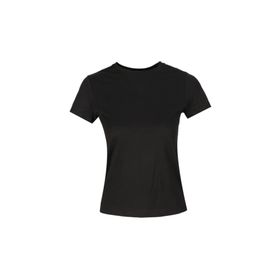 Lumberjack W-CT131 BASIC MODAL C NEC Siyah Kadın T-Shirt