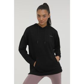 Lumberjack W-CT664 Luna Long Hoodie Siyah Kadın Sweatshirt