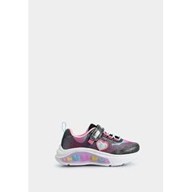 Lumberjack Wavy Siyah Deri Kız Çocuk Sneaker