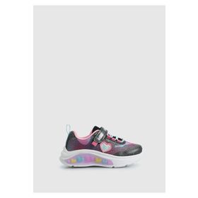 Lumberjack Wavy Siyah Deri Kız Çocuk Sneaker