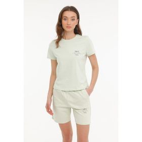 Lumberjack WB Anna 11 4FX Pastel Yeşil Kadın T-shirt
