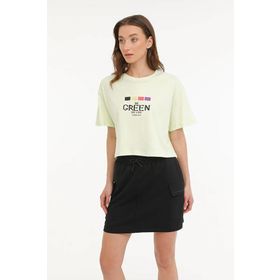 Lumberjack WL Vanilla 11MD1056 Neon Yeşil Kadın T-shirt