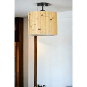 Lumexx 02 Bambu Abajurlu Plafonyer Avize