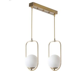 Lumexx Ahu 2'li Sıralı Beyaz Camlı Eskitme Sarkıt