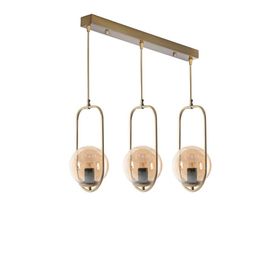 Lumexx Ahu 3'lü Sıralı Bal Camlı Eskitme Sarkıt