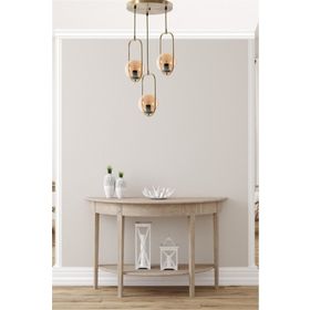 Lumexx Ahu 3'lü Tepsili Bal Camlı Eskitme Sarkıt